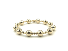 Armband Linsey met goudkleurige real gold plated balletjes