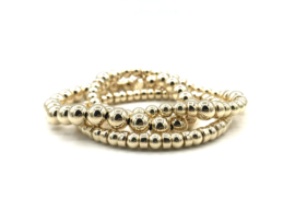 Armband Carice met real gold plated balletjes en wieltjes