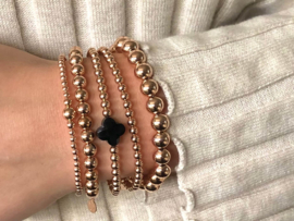 Armband Gigi rosé met rosé real gold plated bolletjes