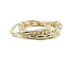 Armband Manar met real gold plated ovaaltjes