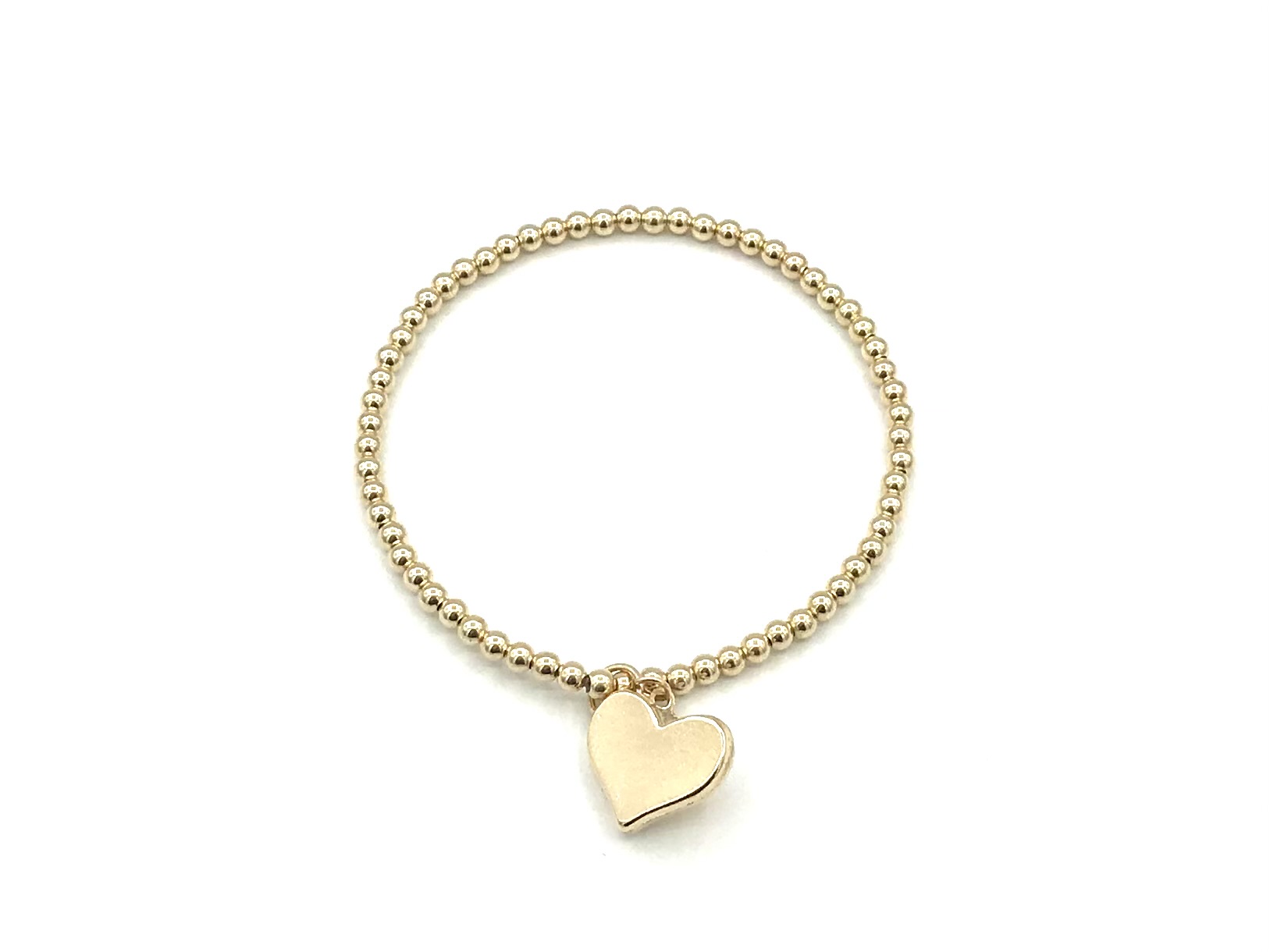 Armband Sifra met real gold plated balletjes en hartjes bedel