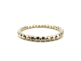 Armband Wiktoria met facet real gold plated balletjes