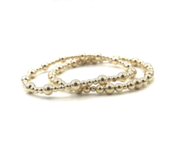 Armband Silvia met real gold plated balletjes