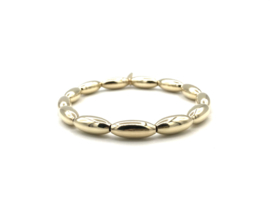 Armband Manar met real gold plated ovaaltjes