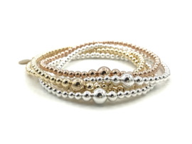 Armband Gigi met real gold plated balletjes