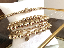 Armband Marbeth met real gold plated balletjes