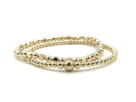 Armband Gigi met real gold plated balletjes