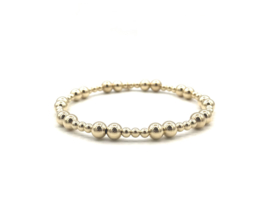 Armband Ava met real gold plated balletjes