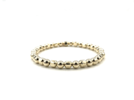 Armband Cleo met ronde en facet real gold plated balletjes
