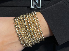 Armband Ava met real gold plated balletjes