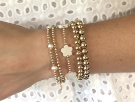 Armband Stasey met real gold plated balletjes