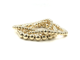 Armband Dunya met real gold plated balletjes en wieltjes