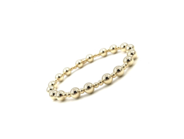Armband Marije met grote en kleine real gold plated balletjes