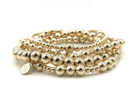 Armband Maryam met grote en kleine real gold plated balletjes