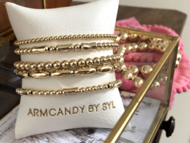 Armband Manar met real gold plated ovaaltjes