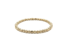 Armband Jette big met ronde- en facet geslepen real gold plated balletjes