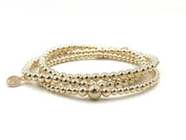 Armband Gigi met real gold plated balletjes