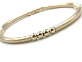 Armband Kenzo met real gold plated tubes en balletjes