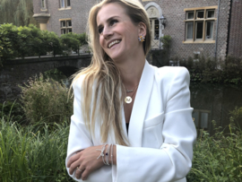 Armband Bow zilver met strikje van 925 Sterling zilveren bolletjes