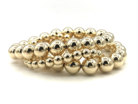 Armband met real gold plated balletjes 10 mm basis collectie
