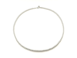 Ketting basis collectie met 4 mm 925 Sterling zilveren balletjes