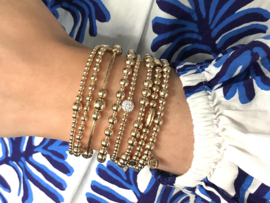 Armband Gigi met real gold plated balletjes