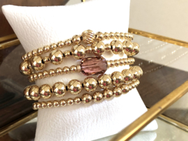 Armband Marbeth met real gold plated balletjes