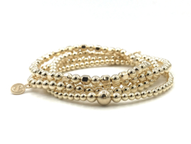 Armband Gigi met real gold plated balletjes