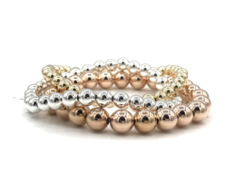 Armband met Sterling zilveren balletjes 6 mm basis collectie