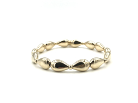 Armband Lente met strikjes en real gold plated balletjes