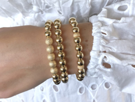 Armband Ronja met stardust real gold plated balletjes