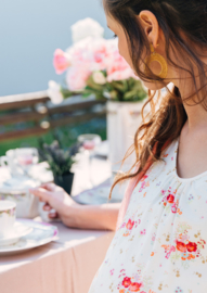 SWEET SUMMER DRESS WITH A GOLDEN TOUCH