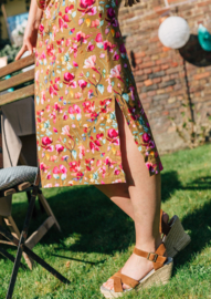 FUCHSIA FLOWER SUMMER DRESS