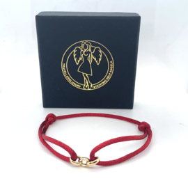 Armband Satijn Stichting Help Angela