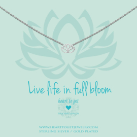 Heart to Get - Lotus - Ketting - Zilver