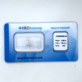 HRD Diamant - 0.88 ct. - cushion - L-VS2