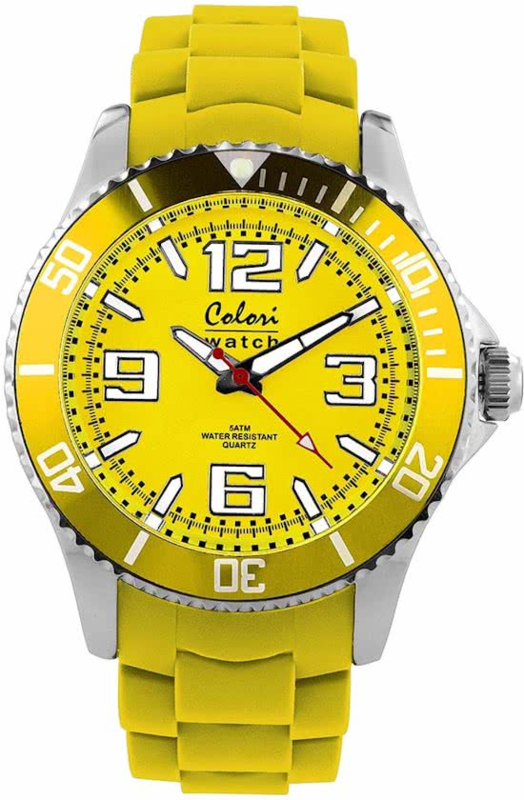 partij Terminologie dek Colori 5-COL053 - Horloge - Geel - Ø 40 mm | Colori | Juwelier Jansen