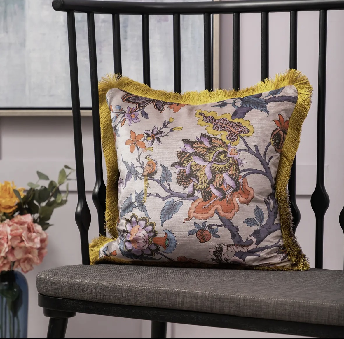 Adhira kussen met print