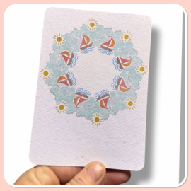 Mandala kaart bootje