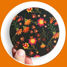 Ronde onderzetters Lilly folkore