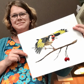 Putter Distelvink ansichtkaart