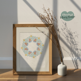 Mandala kaart bootje