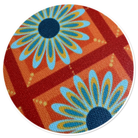 Oranje onderzetters - retro stijl