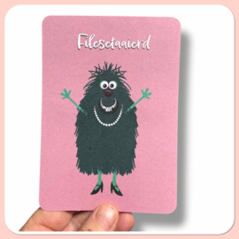 Filesetaaierd kaart Gronings gefeliciteerd