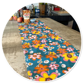 Tafelloper Retro Hermien - 40 bij 190 cm