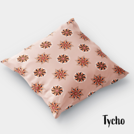 Retro kussen Tycho zalmroze