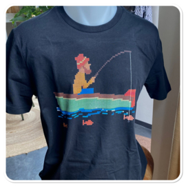 Large bestelling Uniek Visbootje T Shirt - Perfect voor de visser