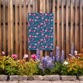 Tuinposter pvc inclusief 4 ringen