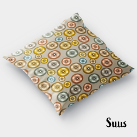 Velours kussenhoes Suus beige