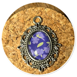 Ketting ovaal sierlijk Paola paars